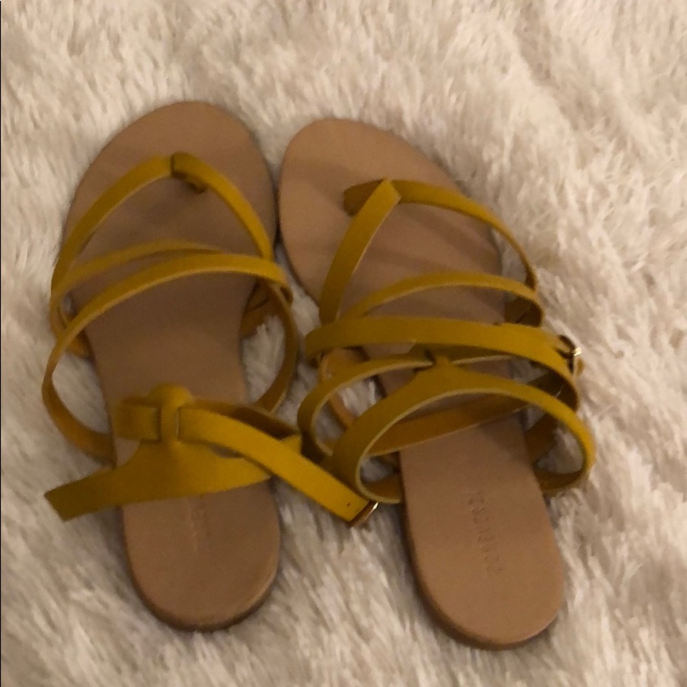 Yellow forever 21 sandals